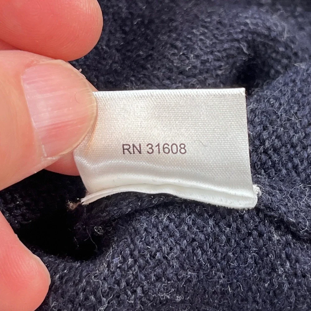 Jos A Bank Reserve Mens XXL Navy Lambswool Shawl Collar Sweater RN 31608